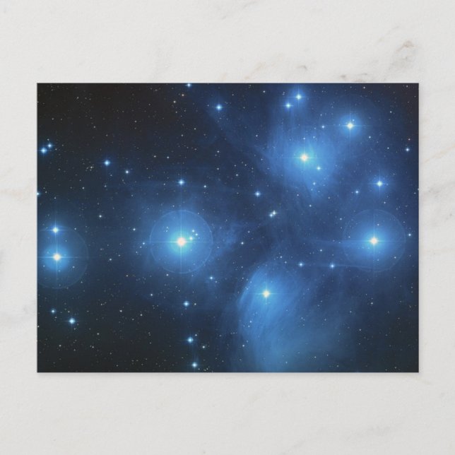 Der Star der Pleiades alias The 7 Sisters Postkarte (Vorderseite)