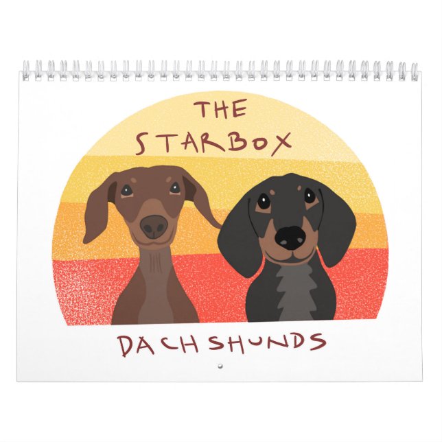 Der Starbox Dachshunds Kalender 2026 (Titelbild)