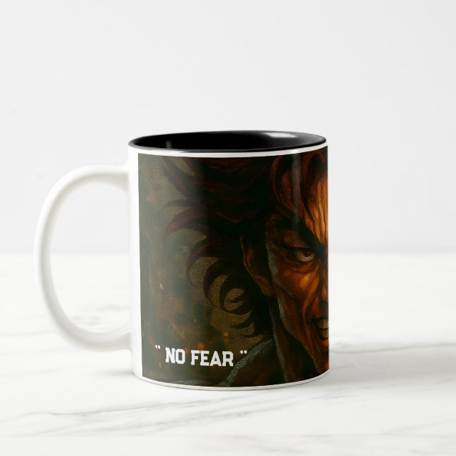 Der stärkste Mann der Welt Zweifarbige Tasse (Links)