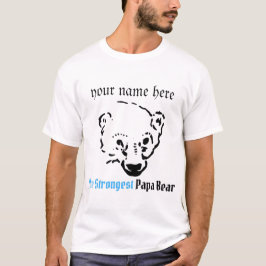 der stärkste Papa-Bär, Väter-Tagesgeschenk T-Shirt