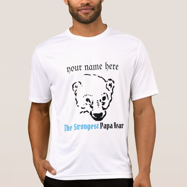 der stärkste Papayär, Einfache Vater-Gabe T-Shirt (Vorderseite)