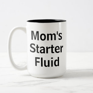 Der Starter-der flüssige lustige Morgen-der Mutte Zweifarbige Tasse