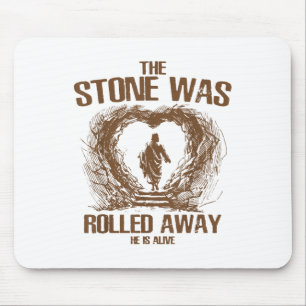 Der Stein wurde weggeschleudert, er ist live Retro Mousepad