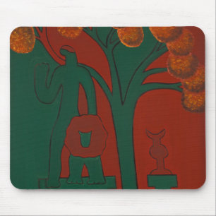 Der Steingott und sein Löwe 2010 Mousepad