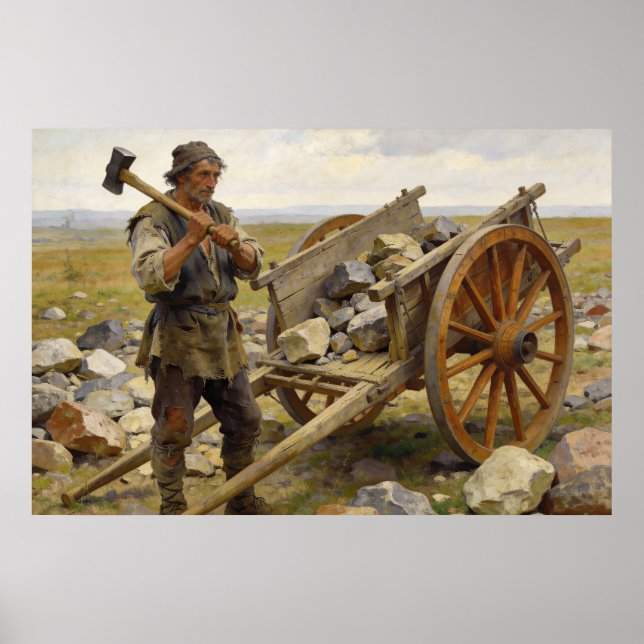 Der Steinsammler Poster (Vorne)
