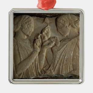 Der Stele von Pharsalos das Glorifizieren von Silbernes Ornament