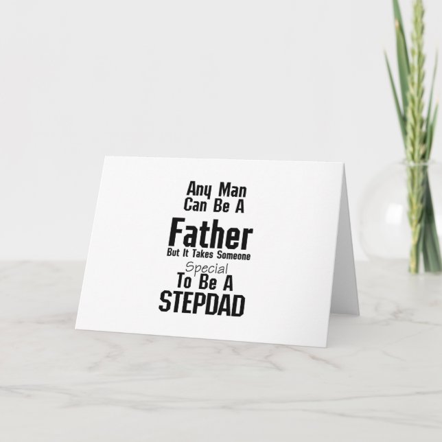 Der Stepdad-Geschenk-Väterstepdad-Großvater der Karte (Vorderseite)