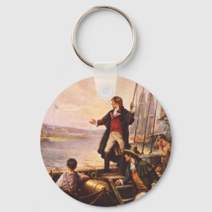 Der Stern Spangled Fahne durch Percy Moran Schlüsselanhänger