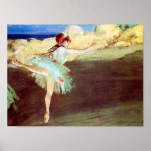 Der Stern: Tänzer auf Point von Degas Poster