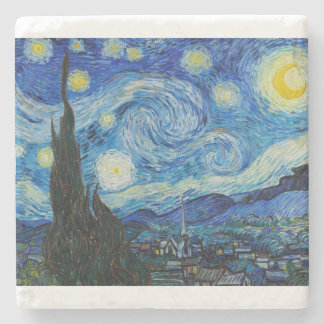 Der Sternenhimmel 1889 von Vincent van Gogh Steinuntersetzer