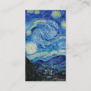 Der Sternenhimmel (1889) von Vincent Van Gogh Visitenkarte