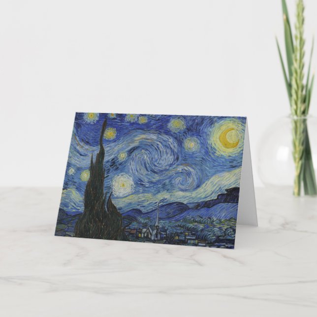 Der Sternenhimmel, Ölgemälde, Vincent Van Gogh Karte (Vorderseite)