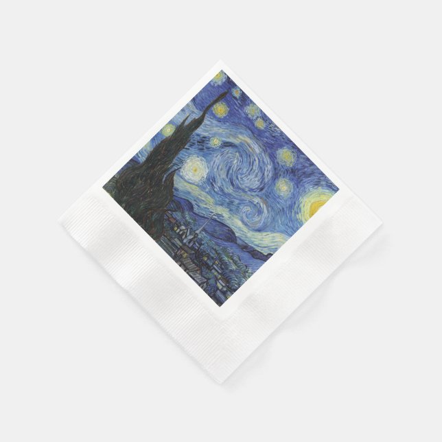 Der Sternenhimmel Serviette (Ecke)