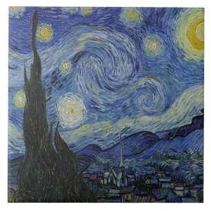 Der Sternenhimmel von Van Gogh Fliese