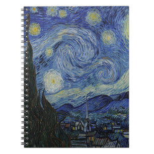 Der Sternenhimmel von Van Gogh Notizblock