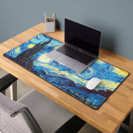 Der Sternennacht Van Gogh Schreibtischunterlage