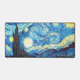 Der Sternennacht Van Gogh Schreibtischunterlage