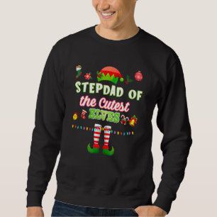 Der Stiefvater der süßesten Elfen Weihnachts-Match Sweatshirt