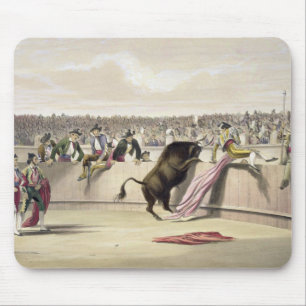 Der Stier, der die Sperren, 1865 (Farbe, springt Mousepad