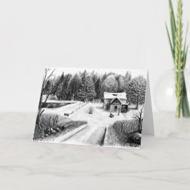 Der Stift des landwirtschaftlichen Hauses Zeichne  Karte