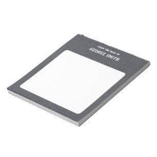 Der Stil der Tafel von der Schreibtisch aus anpass Notizblock