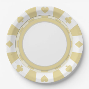 Der Stil des Poker Player-Party Pappteller