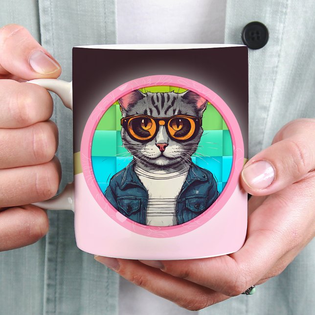 Der Stil dieser Katze ist das Mau der Katze Jumbo-Tasse (Von Creator hochgeladen)
