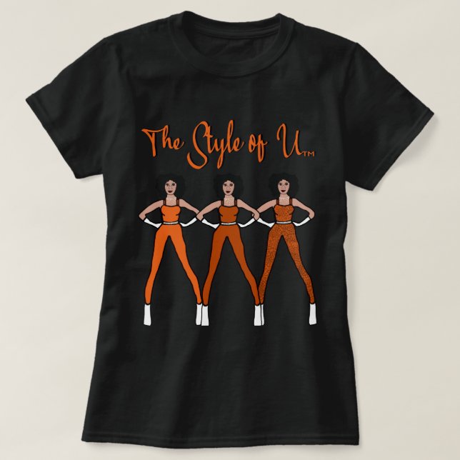 Der Stil von U (Burnt Orange) T-Shirt (Design vorne)