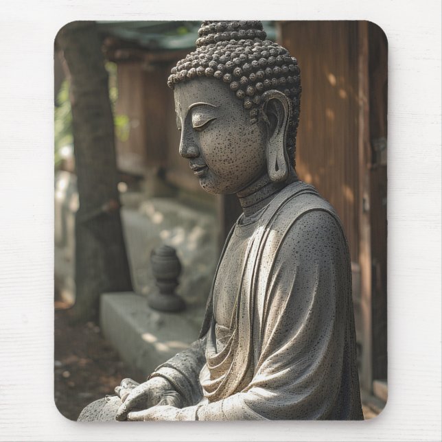 Der stille Buddha Mousepad (Vorne)