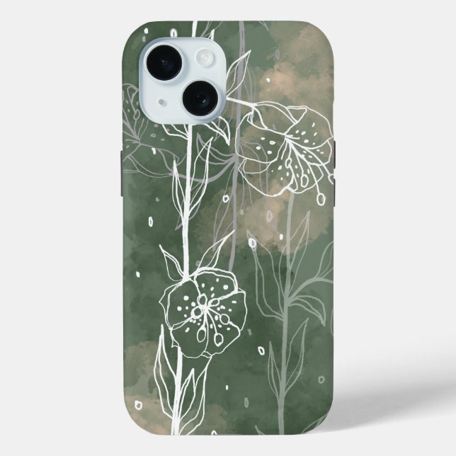 Der Stille Garten: Lilien Case-Mate iPhone Hülle (Rückseite)