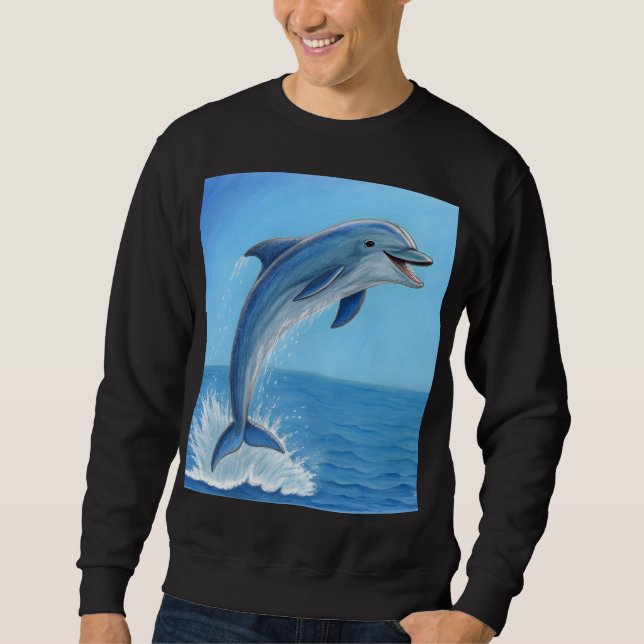 Der stille Tanz des Delfins Sweatshirt (Vorderseite)