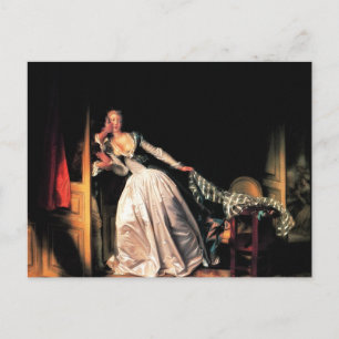 Der Stolen Kiss von Jean-Honore Fragonard Postkarte