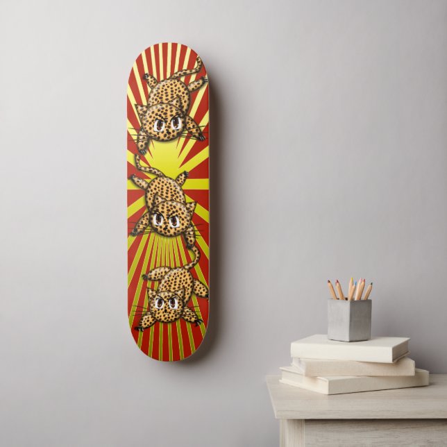Der Stolz der Leopard Skateboard (Wandkunst)