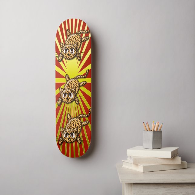 Der Stolz der Leopard Skateboard (Wandkunst)