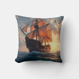 Der Stolz des Kapitäns – Maritime Schiffs-Kunst-Ed Kissen