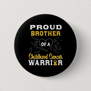 Der stolze Bruder eines Krebserregers im Kindesalt Button