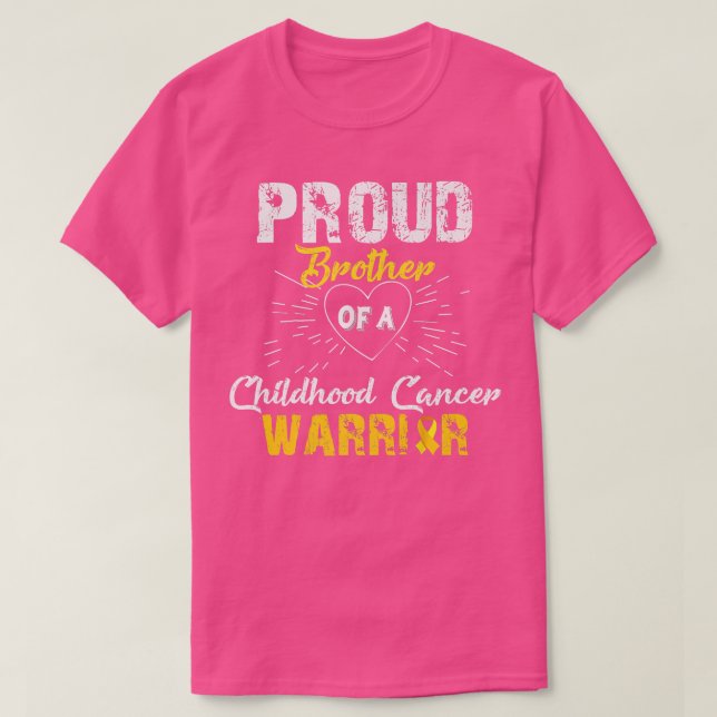 Der stolze Bruder eines Krebskriegers im Kindesalt T-Shirt (Design vorne)