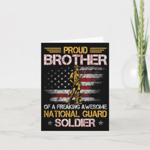 Der stolze Bruder von Soldaten der Nationalgarde D Karte