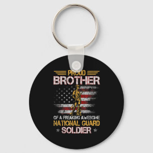 Der stolze Bruder von Soldaten der Nationalgarde D Schlüsselanhänger