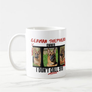 Der stolze deutsche Hirtenbesitzer I Don't Call 91 Kaffeetasse