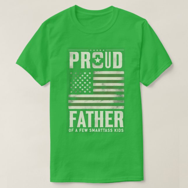 Der stolze Vater eines kleinen Smartass-Kindes unt T-Shirt (Design vorne)
