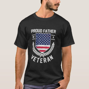 Der stolze Vater eines Veteranen-Vaters Funny Fath T-Shirt