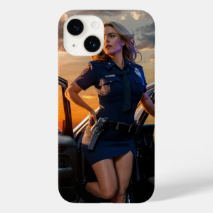 Der strahlende Lady-Polizist Case-Mate iPhone 14 Hülle