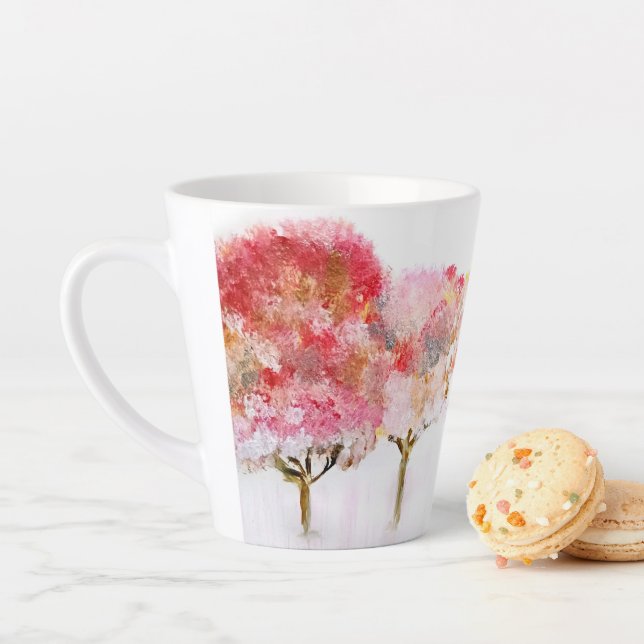 Der strahlende Rote Kaffeecup im Winter Milchtasse (Beispiel)