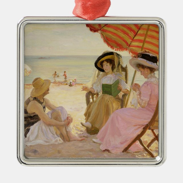 Der Strand, 1929 Ornament Aus Metall (Vorne)