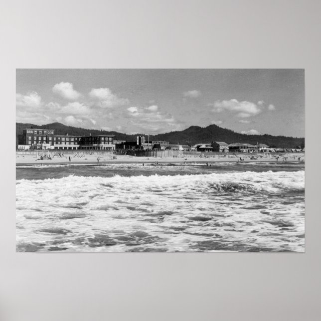Der Strand am Meer, Oregon-Foto Poster (Vorne)