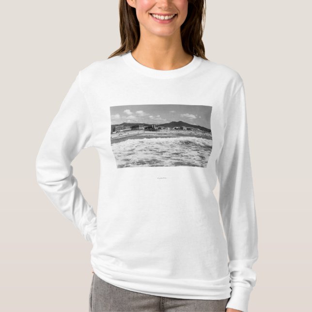 Der Strand an der Küste, Oregon-Fotografie T-Shirt (Vorderseite)