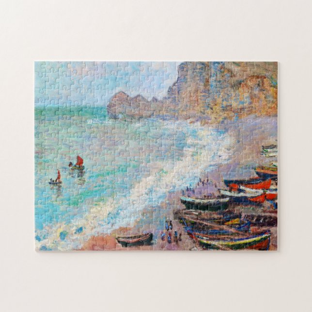 Der Strand bei Etretat Claude Monet (Horizontal)