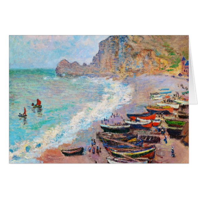 Der Strand bei Etretat Claude Monet (Vorderseite (Horizontal))