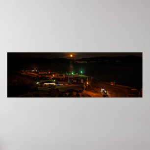 Der Strand bei Nacht Poster